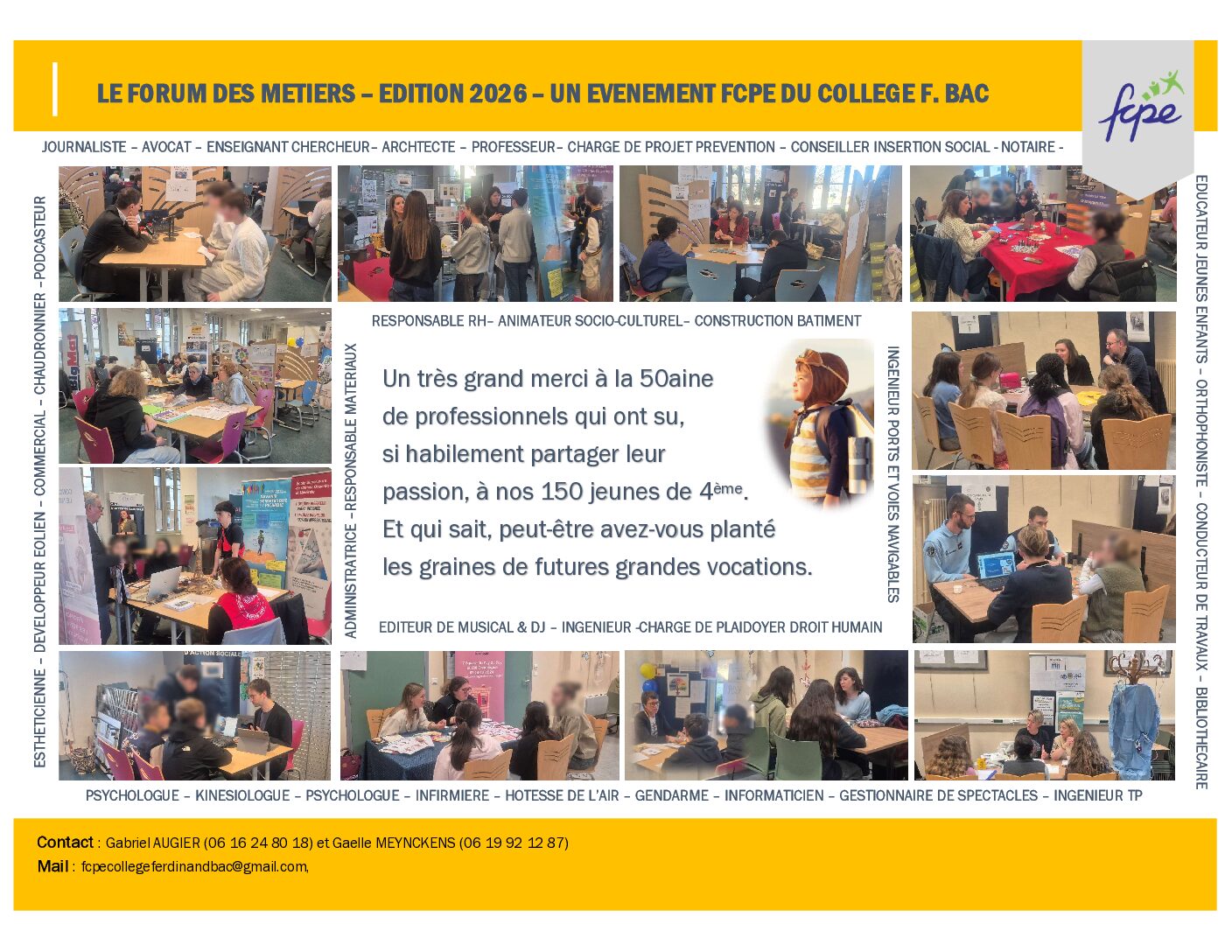 2ème édition du Forum des métiers – clôture